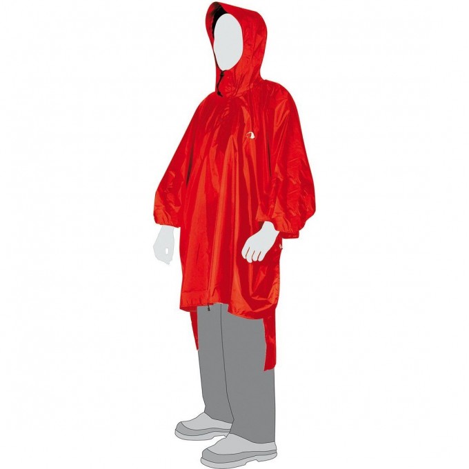 Плащ-накидка TATONKA PONCHO 1 XS S, red 2799.015 - red